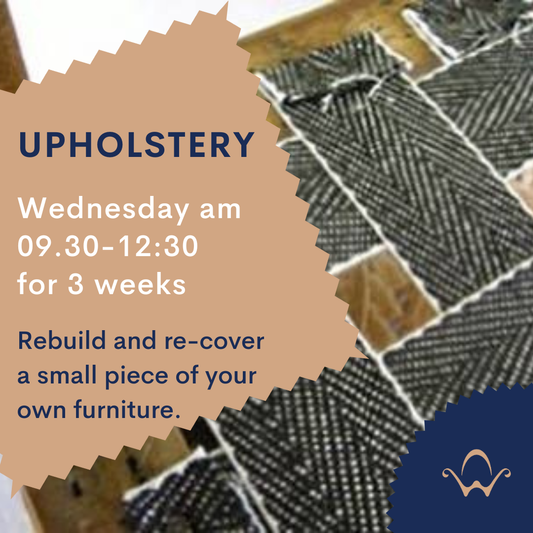 3 week upholstery course - Wednesdays am