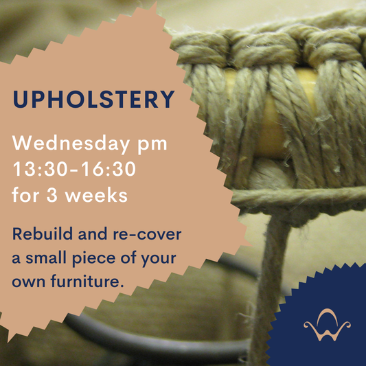 3 week upholstery course - Wednesdays pm