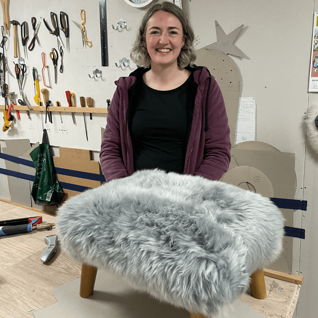 Make Your Own Sheepskin Stool at Baa Skool