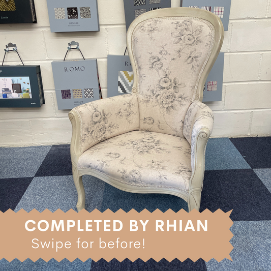 6 week upholstery course - Wednesdays pm
