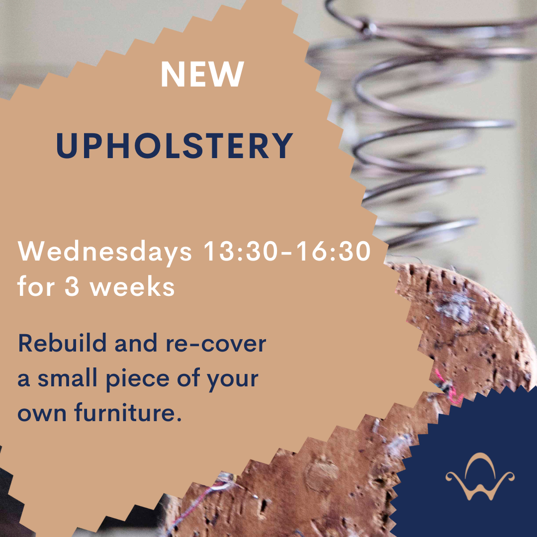 3 week upholstery course - Wednesdays pm