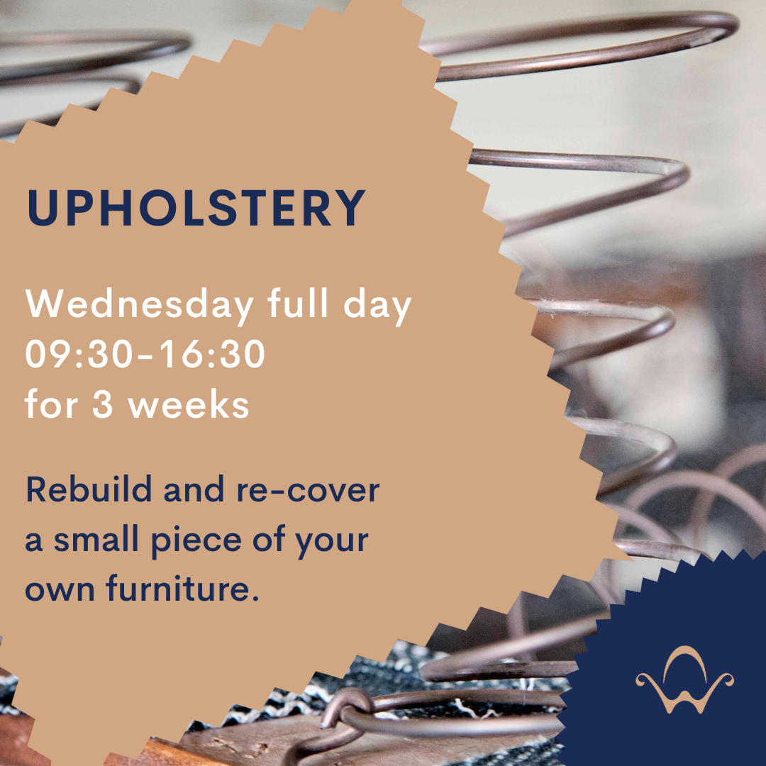 3 week upholstery course - Full day Wednesday
